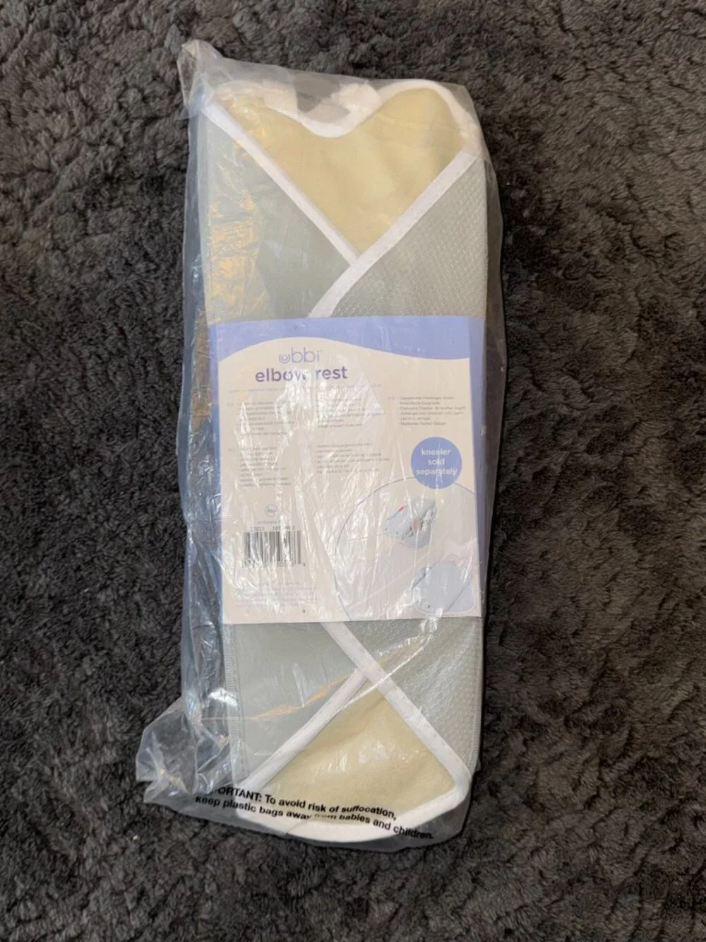 Ubbi Cushioned Kneeler Pad For Baby & Toddler Bath Time Non-Slip